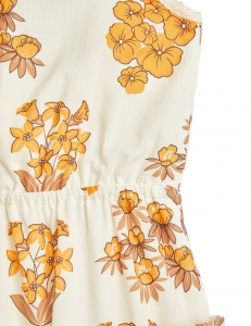 Preview: MINI RODINI Kleid Flowers - beige